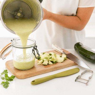 Bechamel de dieta, con calabacín