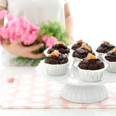 Magdalenas de chocolate y naranja con Thermomix®