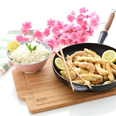 Pollo al limón, estilo chino con Thermomix®