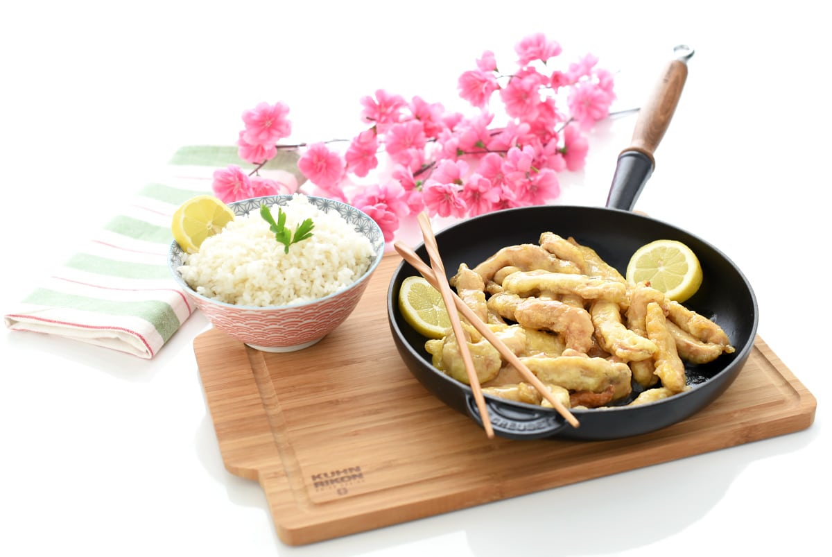 Pollo al limón, estilo chino con Thermomix®