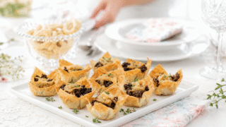 Tartaletas de morcilla