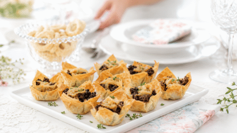 Tartaletas de morcilla