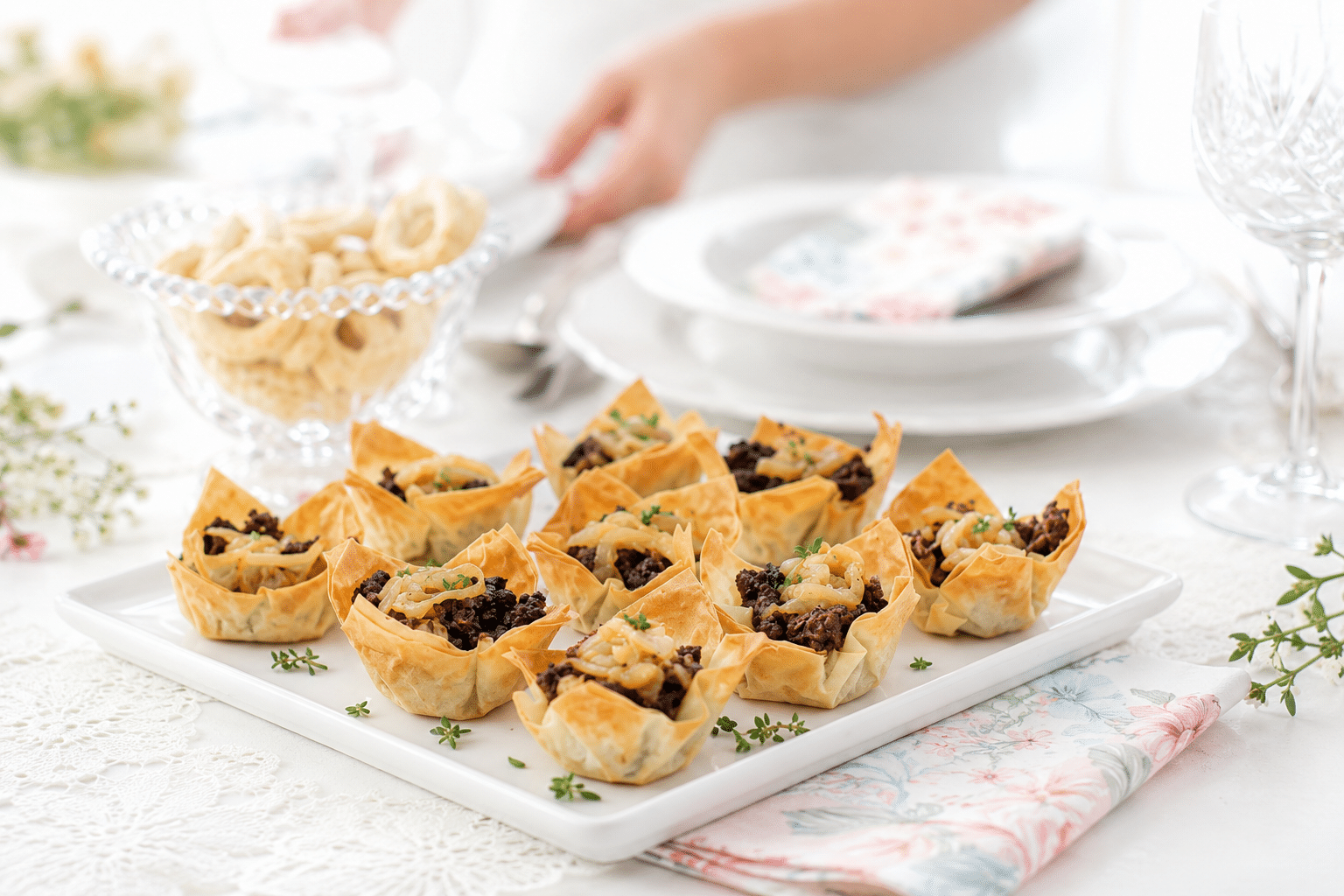 Tartaletas de morcilla