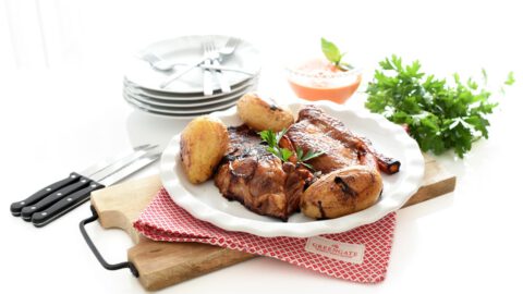 Secreto asado al horno