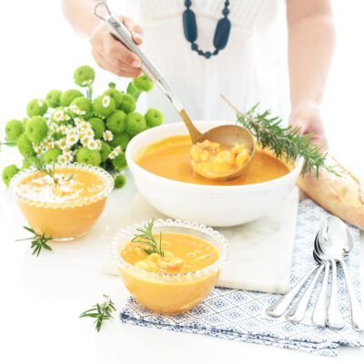 Crema de rape y gambas con Thermomix®, deliciosaaa