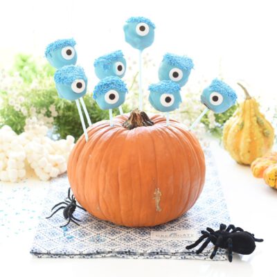 Cakepops de chocolate para Halloween
