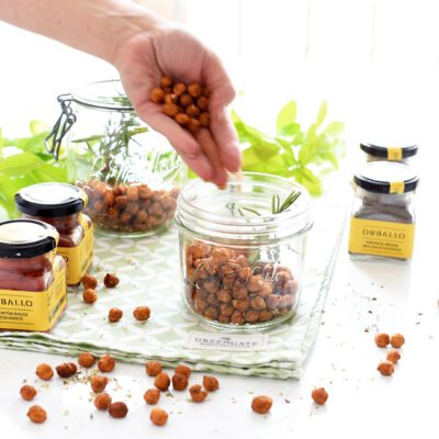 Kikos de garbanzos espaciados