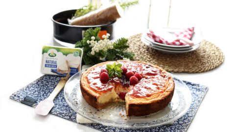 Tarta de queso cremosa, está tan buena que no querrás otra