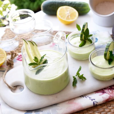 Crema fría de pepino y aguacate con Thermomix®