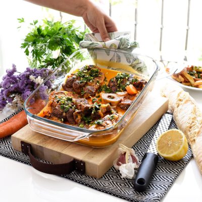 Ossobuco a la milanesa con gremolata