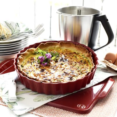 Quiche de espinacas y queso feta con Thermomix®