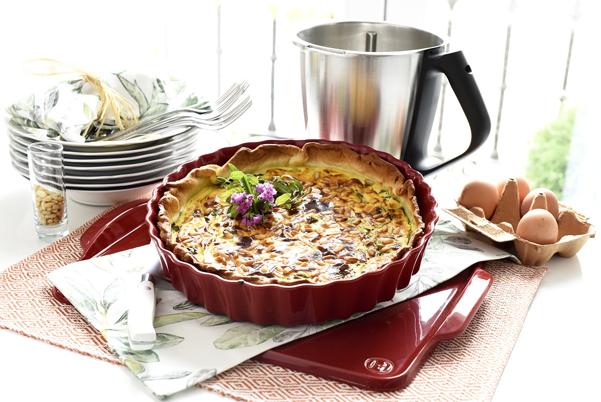Quiche de espinacas y queso feta con Thermomix®