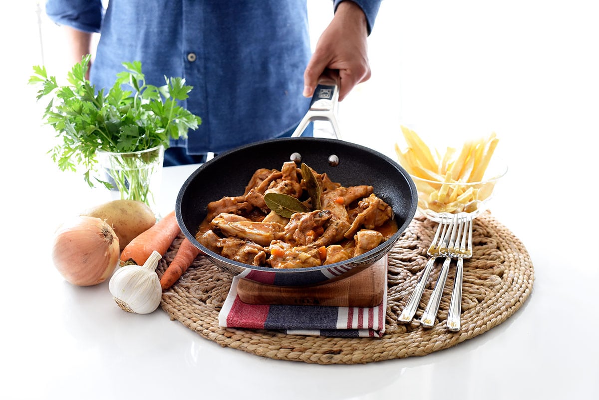 Conejo con zanahorias en Thermomix®