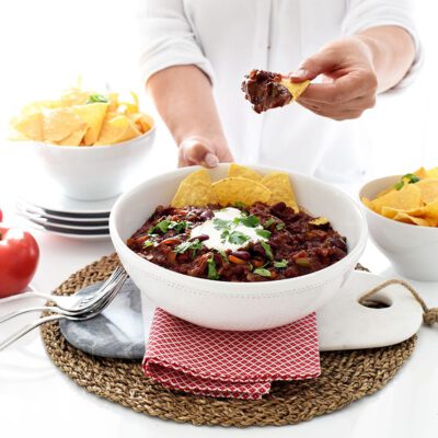 Chile vegetariano en CrockPot®