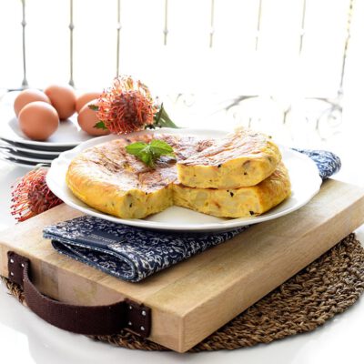 Tortilla de patatas y trufa