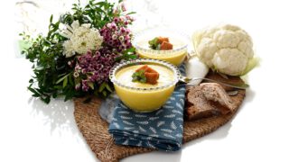 Crema de coliflor con zanahoria