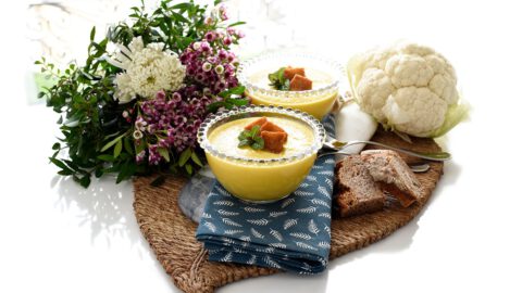 Crema de coliflor con zanahoria