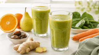Batido multivitamínico con un toque de jengibre