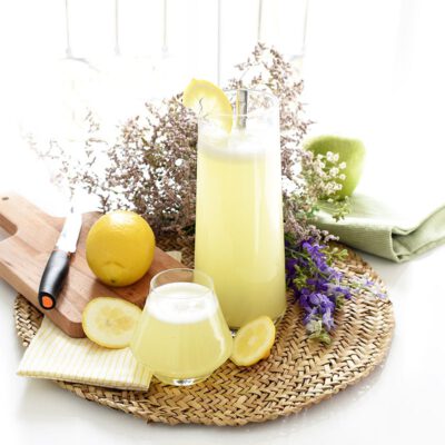 Agua de limón y jengibre