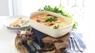 Canelones de espinacas con atún